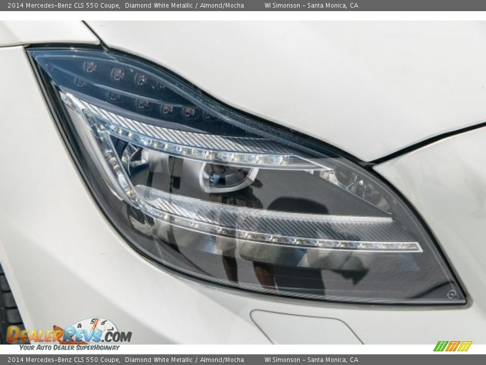 2014 Mercedes-Benz CLS 550 Coupe Diamond White Metallic / Almond/Mocha Photo #25