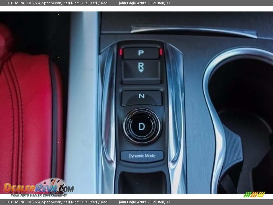 2018 Acura TLX V6 A-Spec Sedan Still Night Blue Pearl / Red Photo #32