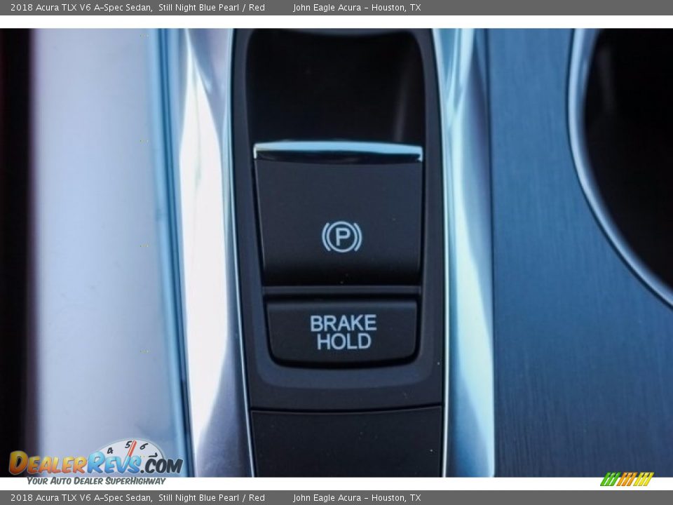 2018 Acura TLX V6 A-Spec Sedan Still Night Blue Pearl / Red Photo #35