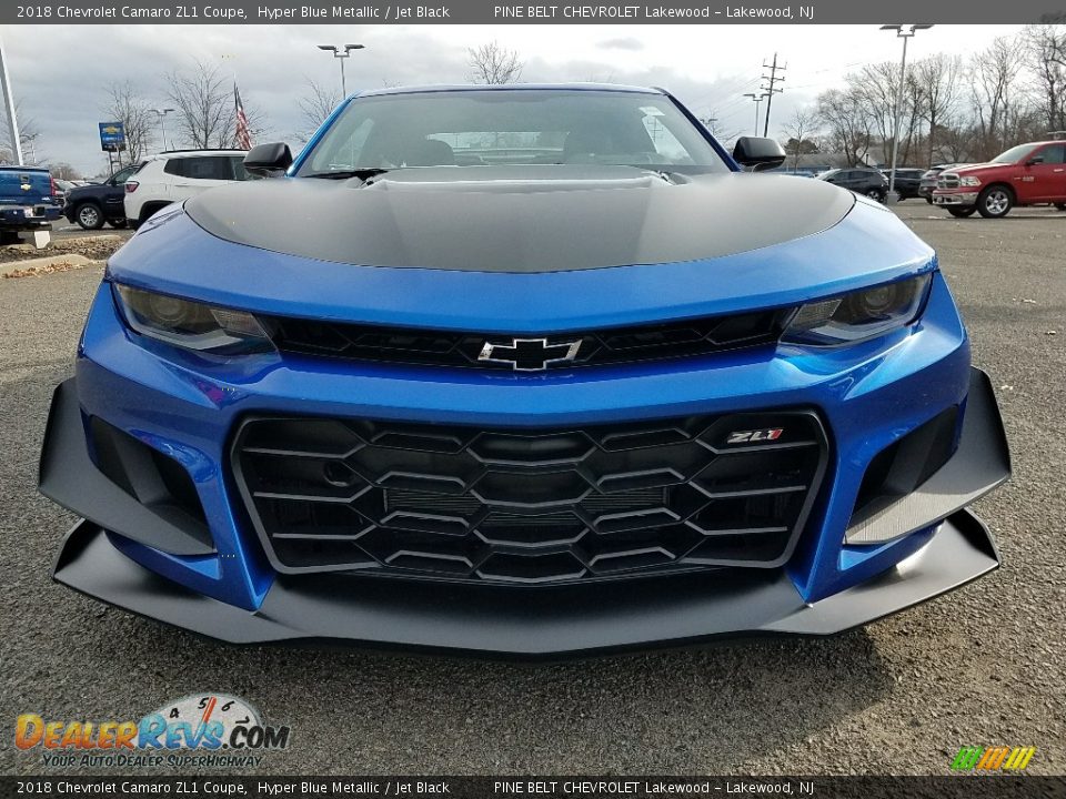 2018 Chevrolet Camaro ZL1 Coupe Hyper Blue Metallic / Jet Black Photo #2