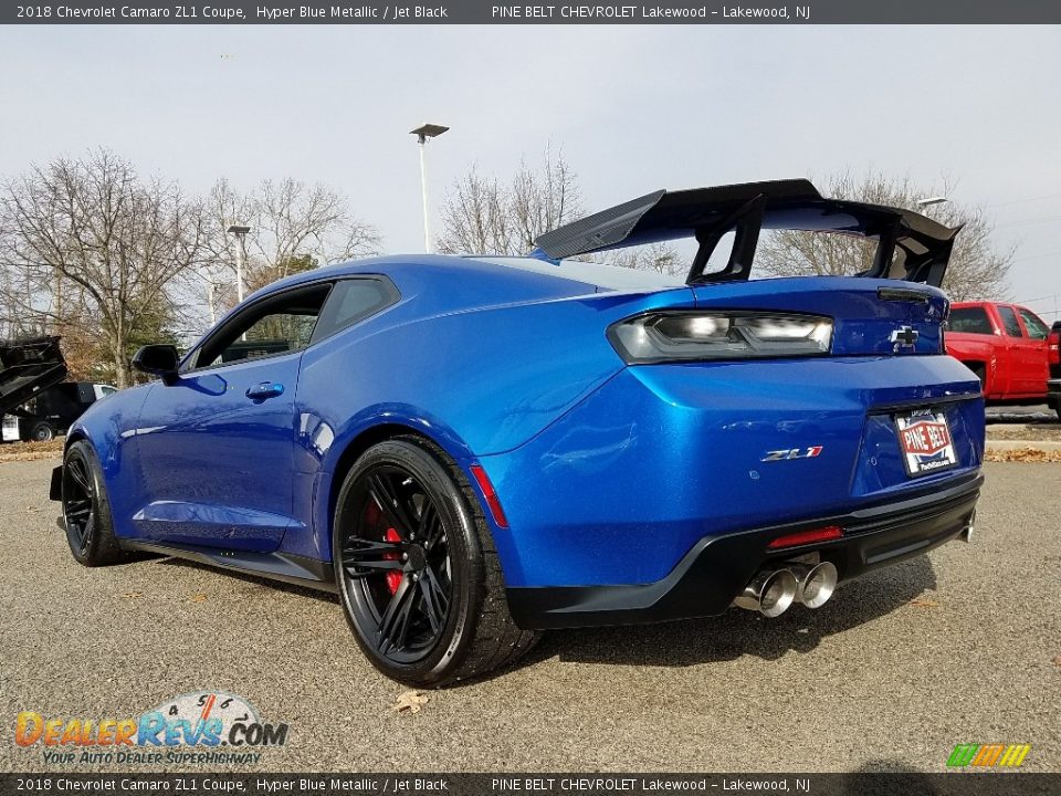 2018 Chevrolet Camaro ZL1 Coupe Hyper Blue Metallic / Jet Black Photo #5