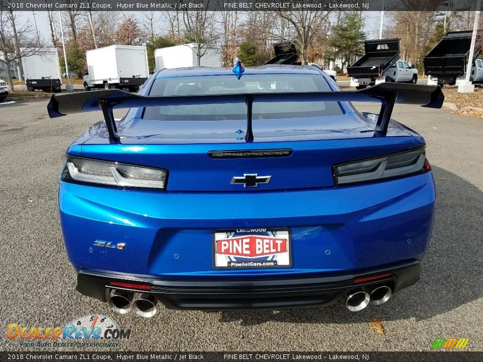 2018 Chevrolet Camaro ZL1 Coupe Hyper Blue Metallic / Jet Black Photo #6