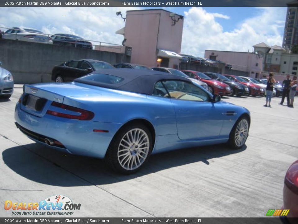2009 Aston Martin DB9 Volante Glacial Blue / Sandstorm Photo #3