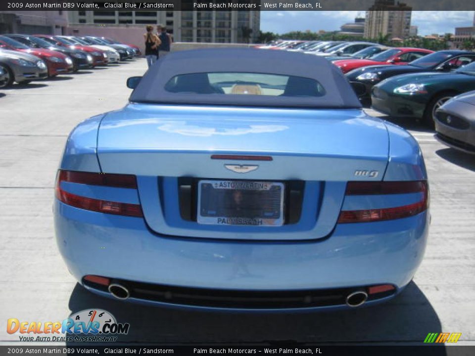2009 Aston Martin DB9 Volante Glacial Blue / Sandstorm Photo #4