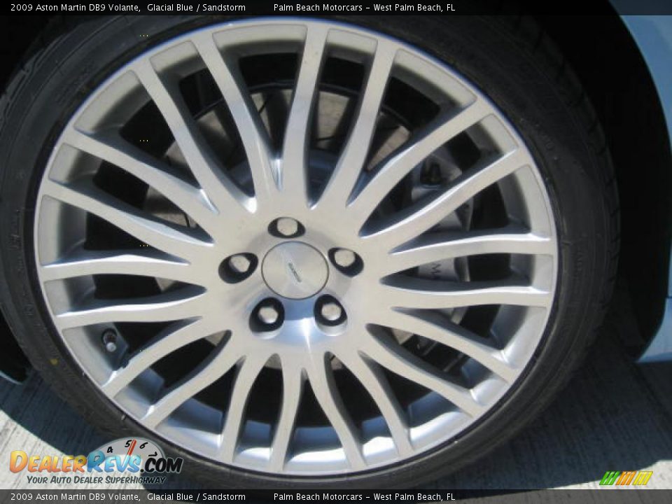 2009 Aston Martin DB9 Volante Glacial Blue / Sandstorm Photo #5