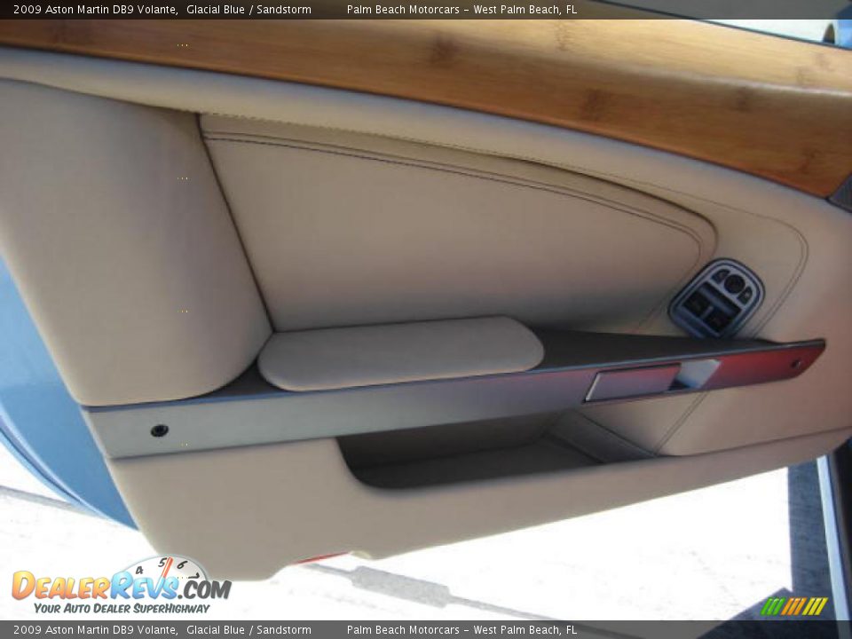 2009 Aston Martin DB9 Volante Glacial Blue / Sandstorm Photo #7