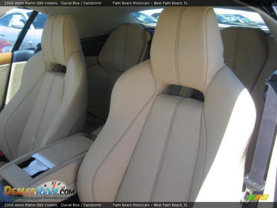 2009 Aston Martin DB9 Volante Glacial Blue / Sandstorm Photo #8