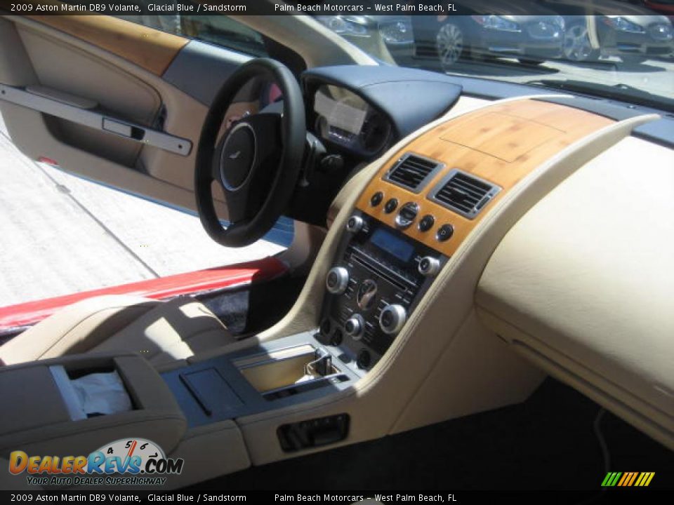 2009 Aston Martin DB9 Volante Glacial Blue / Sandstorm Photo #9