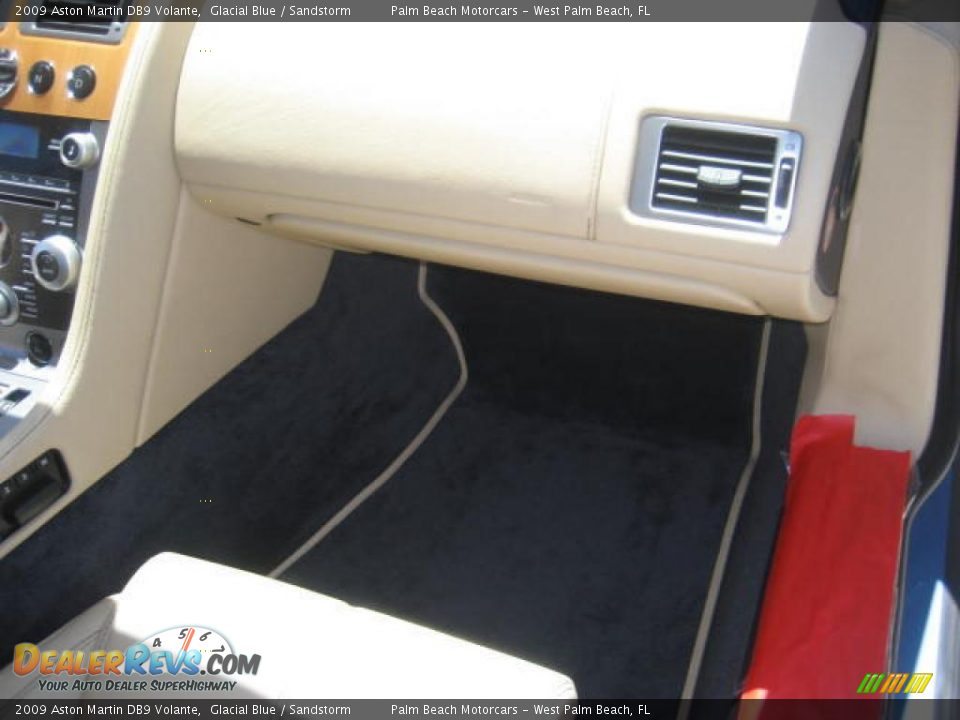 2009 Aston Martin DB9 Volante Glacial Blue / Sandstorm Photo #11