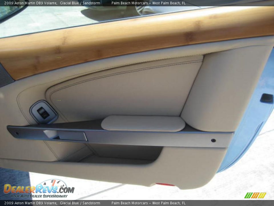 2009 Aston Martin DB9 Volante Glacial Blue / Sandstorm Photo #12