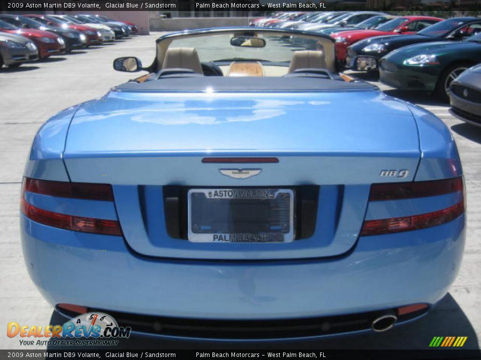 2009 Aston Martin DB9 Volante Glacial Blue / Sandstorm Photo #16