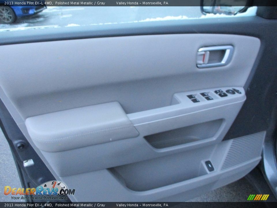2013 Honda Pilot EX-L 4WD Polished Metal Metallic / Gray Photo #10