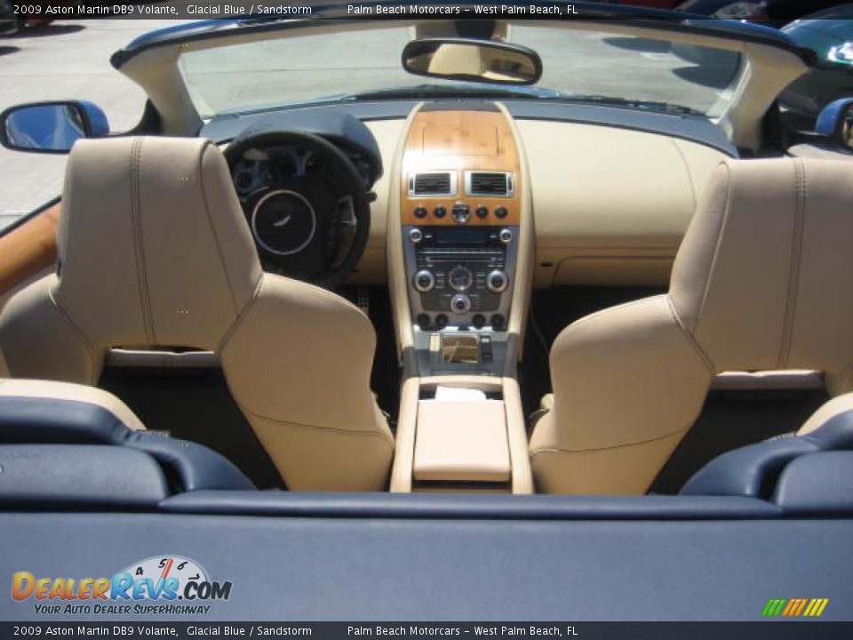 2009 Aston Martin DB9 Volante Glacial Blue / Sandstorm Photo #17