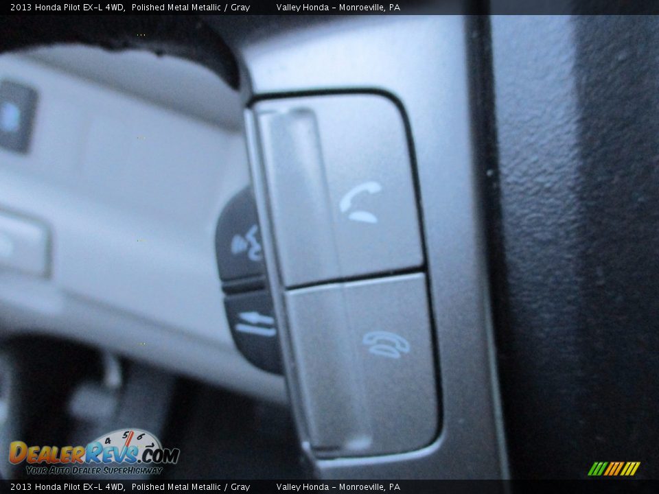2013 Honda Pilot EX-L 4WD Polished Metal Metallic / Gray Photo #18