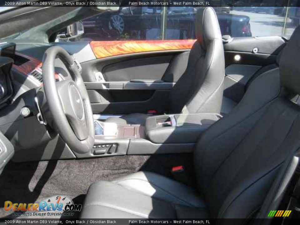 2009 Aston Martin DB9 Volante Onyx Black / Obsidian Black Photo #9