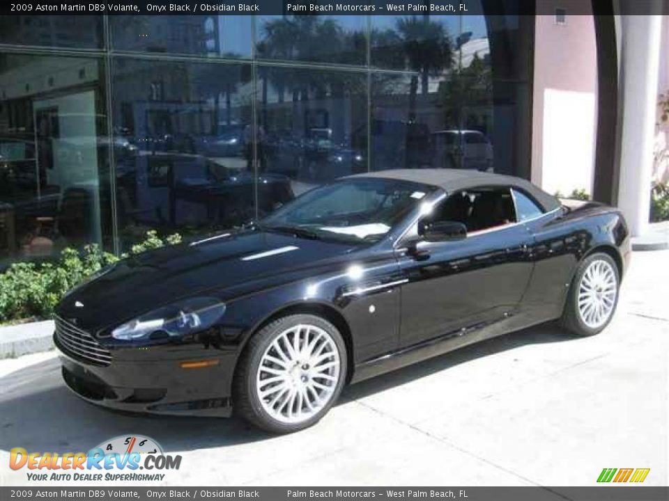 2009 Aston Martin DB9 Volante Onyx Black / Obsidian Black Photo #13