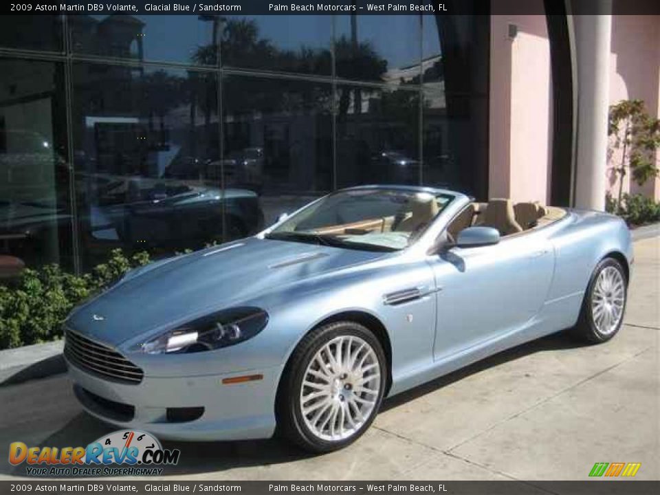2009 Aston Martin DB9 Volante Glacial Blue / Sandstorm Photo #1