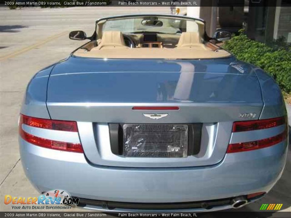 2009 Aston Martin DB9 Volante Glacial Blue / Sandstorm Photo #5