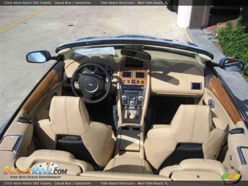 2009 Aston Martin DB9 Volante Glacial Blue / Sandstorm Photo #6