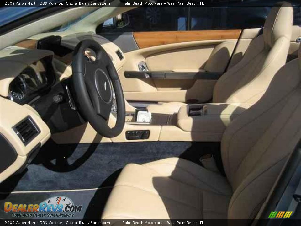 2009 Aston Martin DB9 Volante Glacial Blue / Sandstorm Photo #9