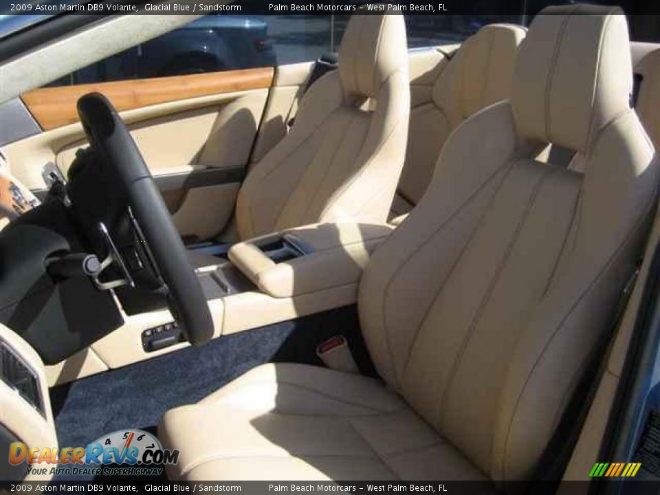 2009 Aston Martin DB9 Volante Glacial Blue / Sandstorm Photo #10