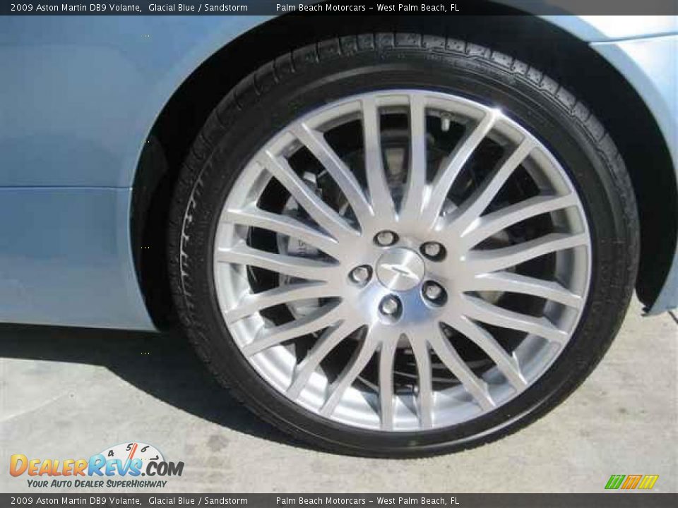 2009 Aston Martin DB9 Volante Glacial Blue / Sandstorm Photo #11