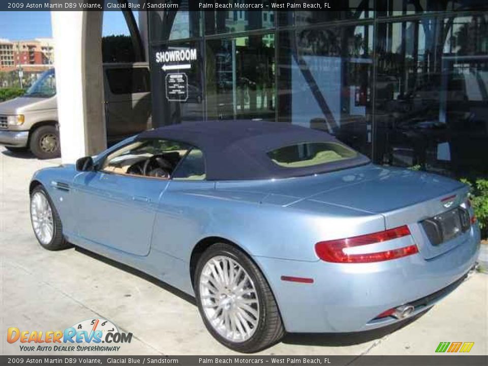 2009 Aston Martin DB9 Volante Glacial Blue / Sandstorm Photo #15