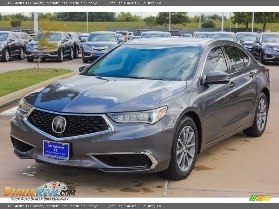 2018 Acura TLX Sedan Modern Steel Metallic / Ebony Photo #3