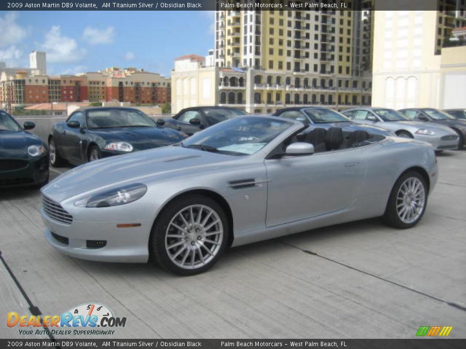 2009 Aston Martin DB9 Volante AM Titanium Silver / Obsidian Black Photo #1