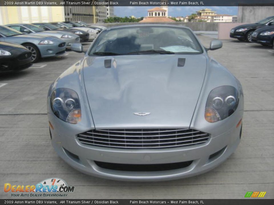 2009 Aston Martin DB9 Volante AM Titanium Silver / Obsidian Black Photo #2