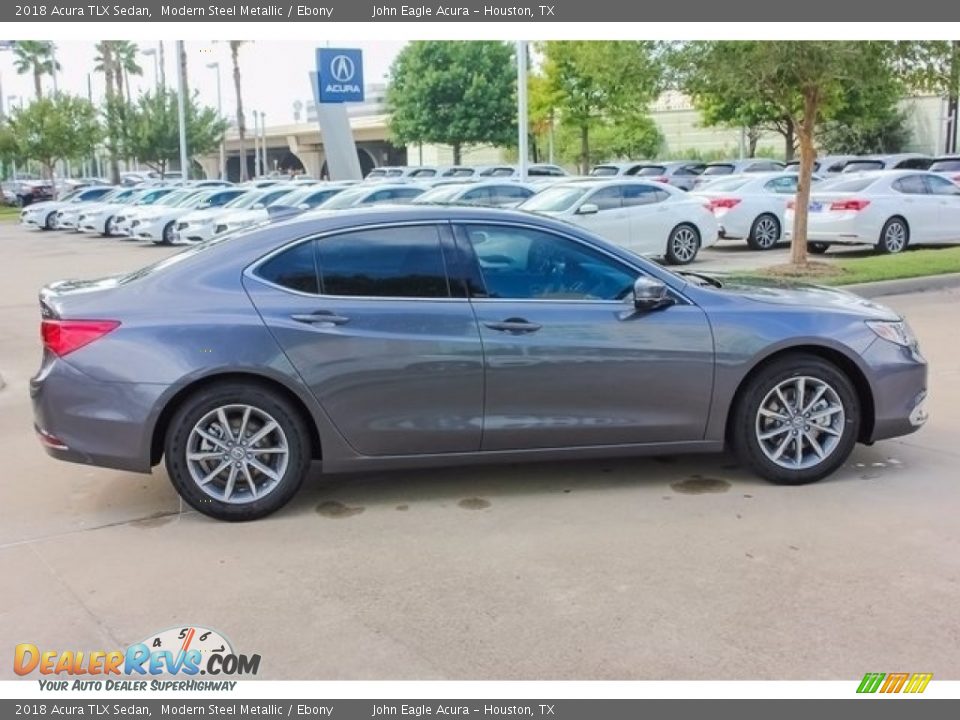 2018 Acura TLX Sedan Modern Steel Metallic / Ebony Photo #8