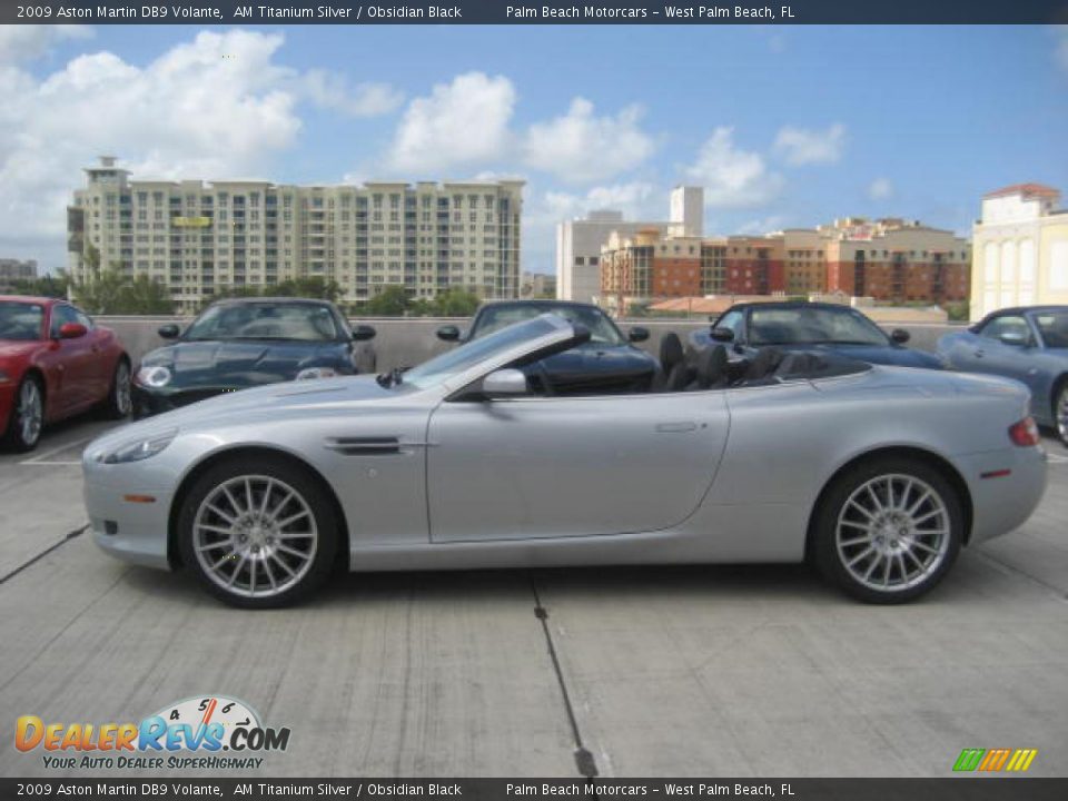 2009 Aston Martin DB9 Volante AM Titanium Silver / Obsidian Black Photo #3