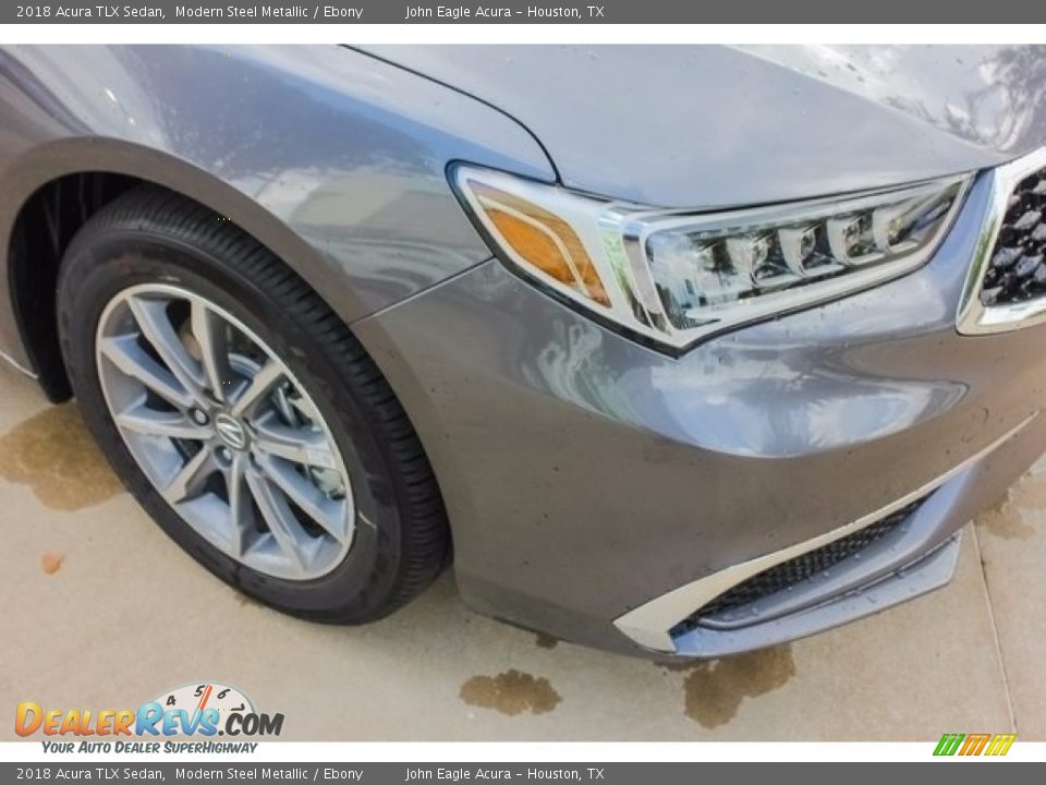 2018 Acura TLX Sedan Modern Steel Metallic / Ebony Photo #10