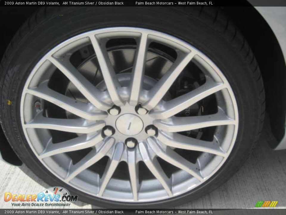 2009 Aston Martin DB9 Volante AM Titanium Silver / Obsidian Black Photo #6