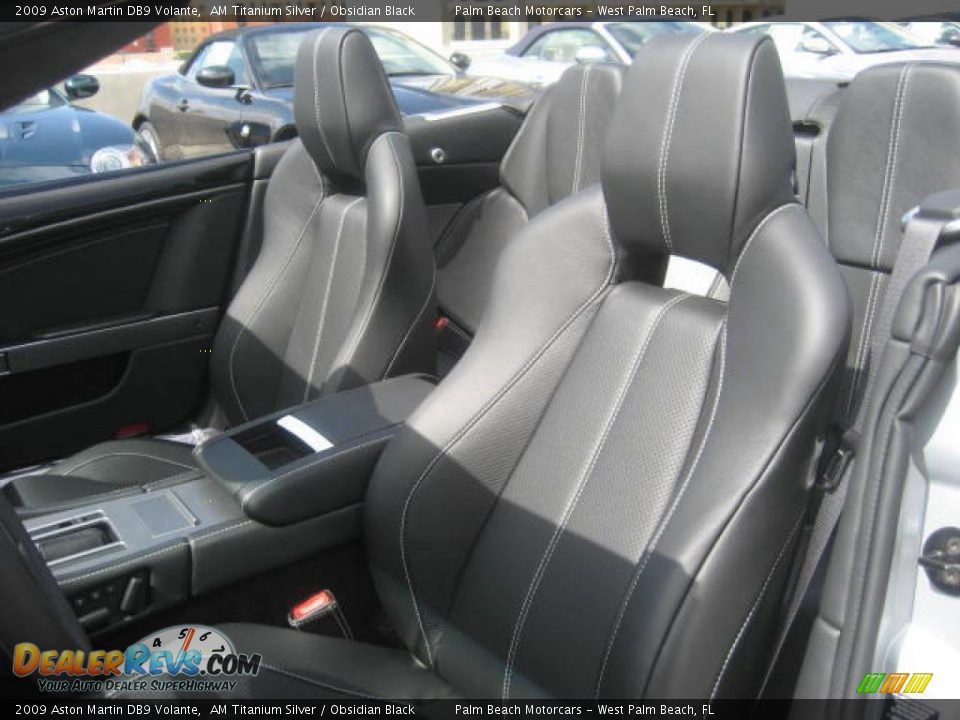 2009 Aston Martin DB9 Volante AM Titanium Silver / Obsidian Black Photo #9