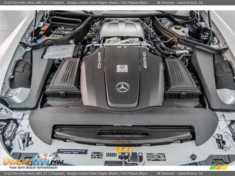 2018 Mercedes-Benz AMG GT C Roadster 4.0 Liter AMG Twin-Turbocharged DOHC 32-Valve VVT V8 Engine Photo #8