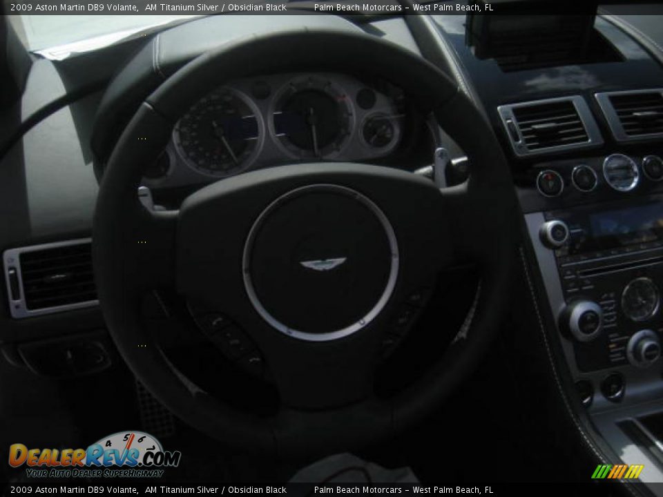 2009 Aston Martin DB9 Volante AM Titanium Silver / Obsidian Black Photo #11