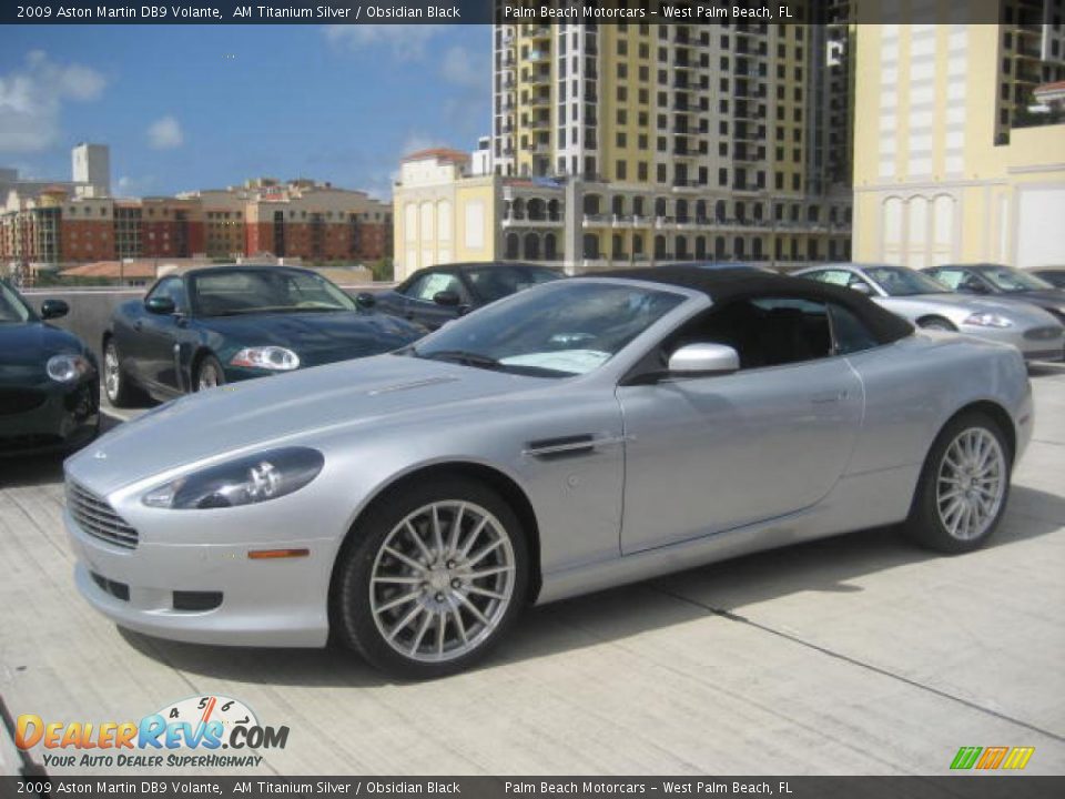 2009 Aston Martin DB9 Volante AM Titanium Silver / Obsidian Black Photo #15