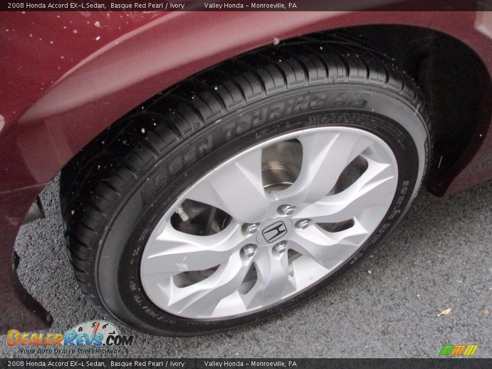 2008 Honda Accord EX-L Sedan Basque Red Pearl / Ivory Photo #6
