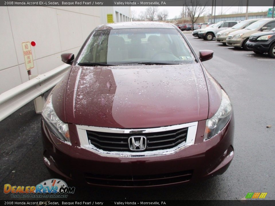2008 Honda Accord EX-L Sedan Basque Red Pearl / Ivory Photo #8