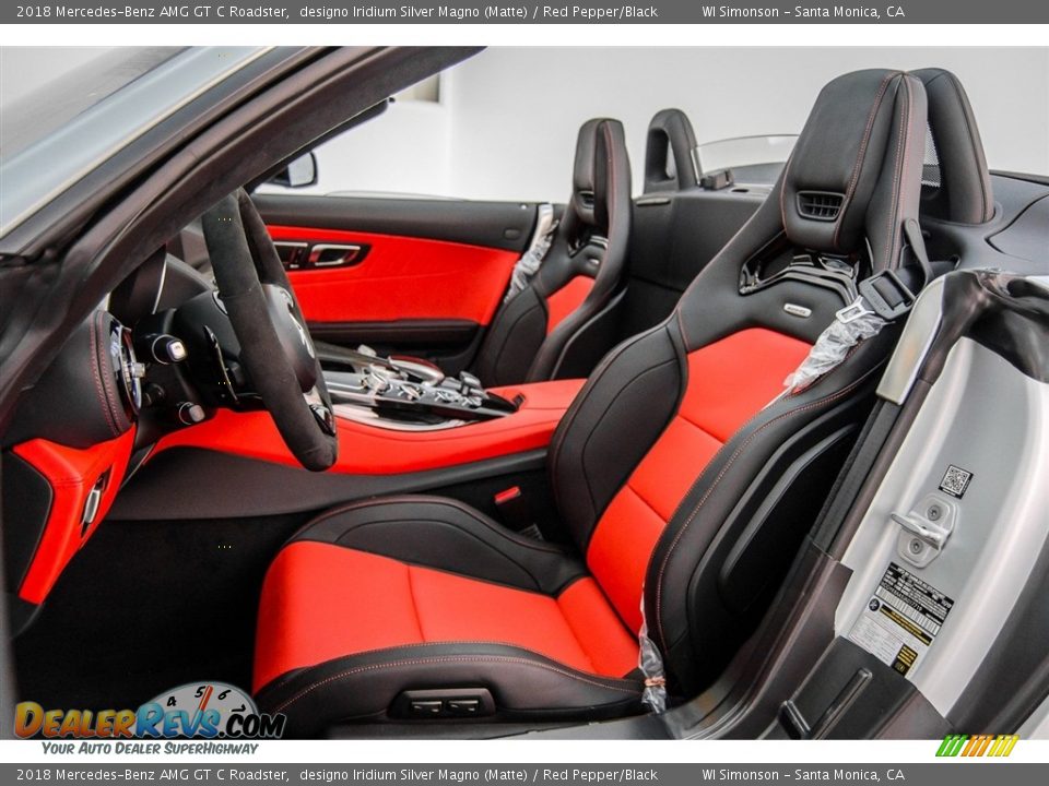Red Pepper/Black Interior - 2018 Mercedes-Benz AMG GT C Roadster Photo #18