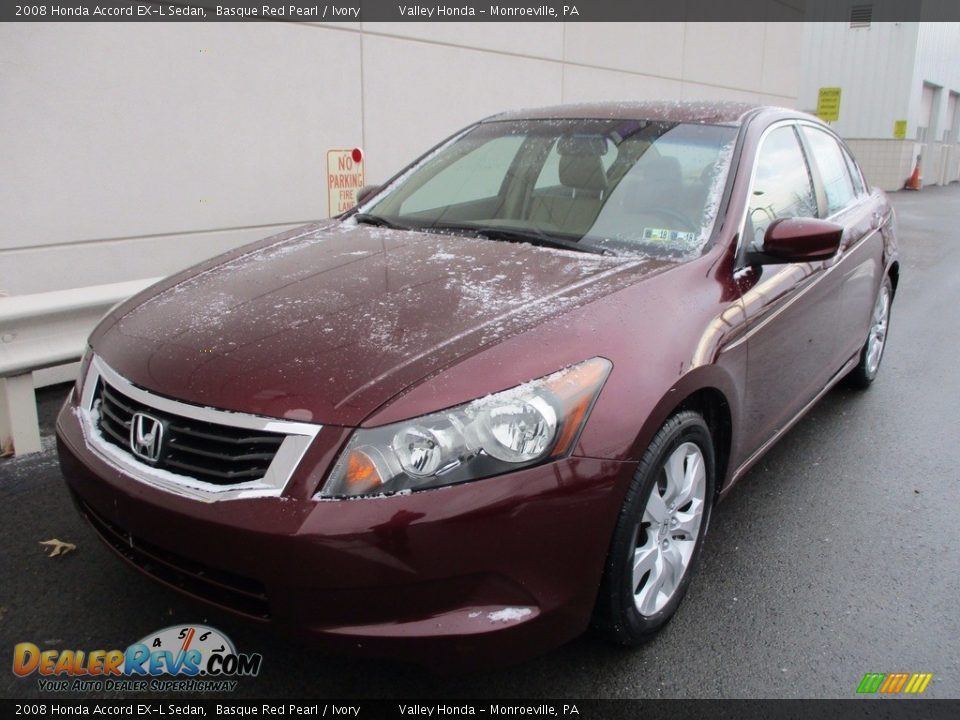 2008 Honda Accord EX-L Sedan Basque Red Pearl / Ivory Photo #9