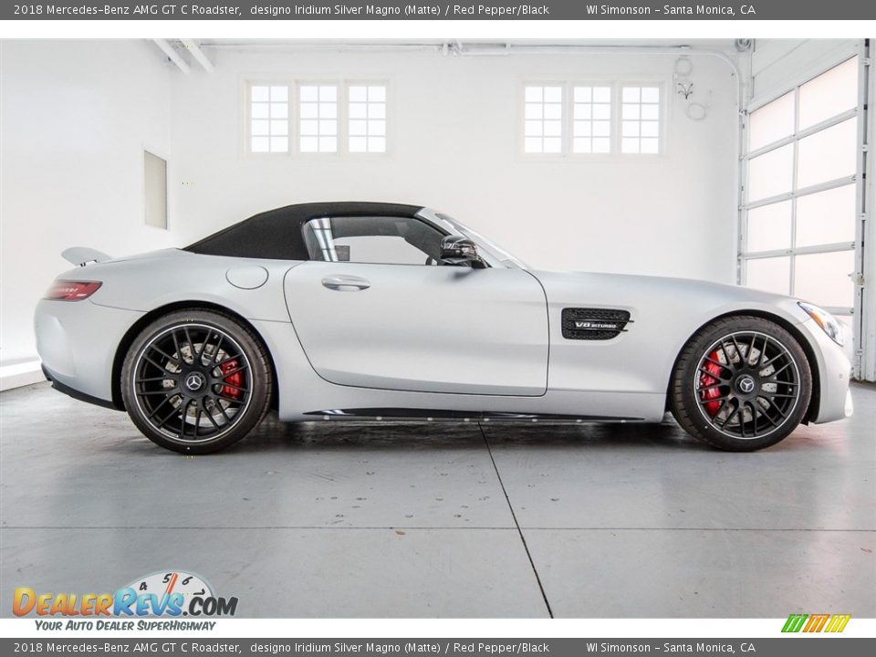 designo Iridium Silver Magno (Matte) 2018 Mercedes-Benz AMG GT C Roadster Photo #19