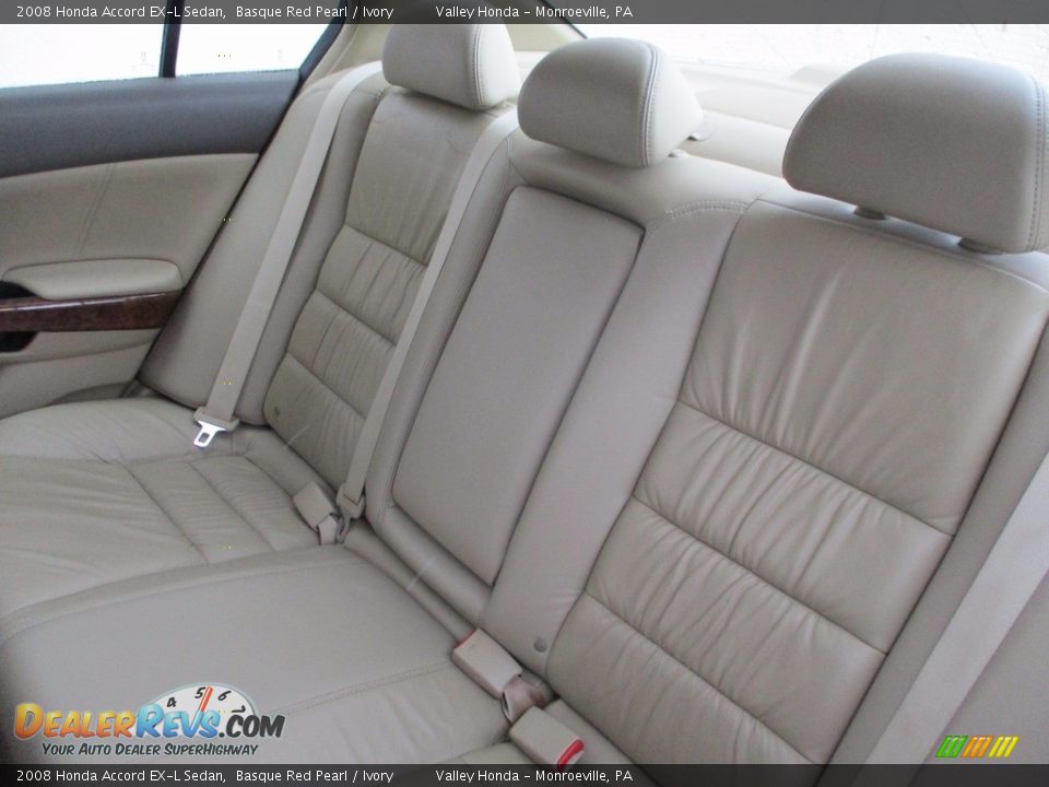 2008 Honda Accord EX-L Sedan Basque Red Pearl / Ivory Photo #13
