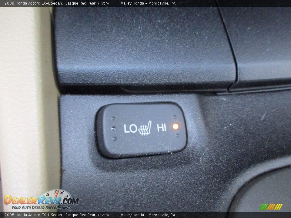 2008 Honda Accord EX-L Sedan Basque Red Pearl / Ivory Photo #17