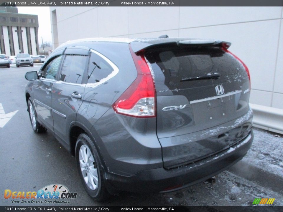 2013 Honda CR-V EX-L AWD Polished Metal Metallic / Gray Photo #3