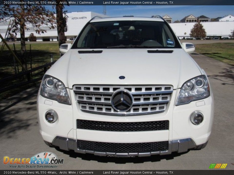 2010 Mercedes-Benz ML 550 4Matic Arctic White / Cashmere Photo #9