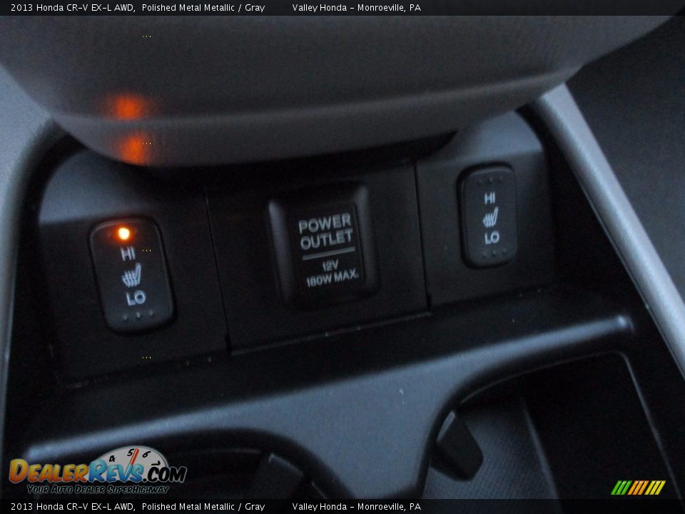 2013 Honda CR-V EX-L AWD Polished Metal Metallic / Gray Photo #16