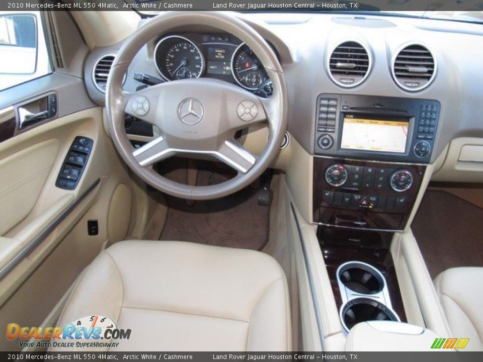 2010 Mercedes-Benz ML 550 4Matic Arctic White / Cashmere Photo #14