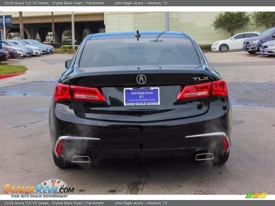 2018 Acura TLX V6 Sedan Crystal Black Pearl / Parchment Photo #6